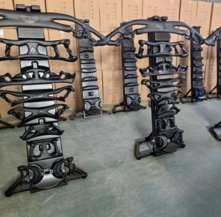 8 HANDLES AND STAND SET
